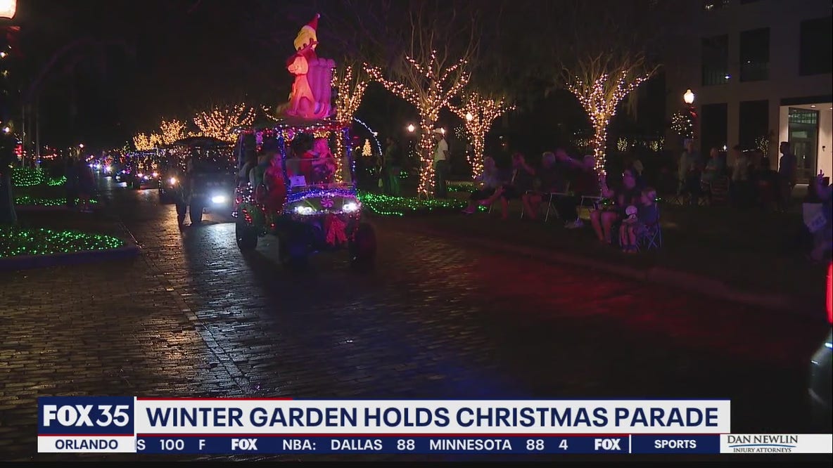 Rescheduled Winter Garden Christmas parade draws crowds
